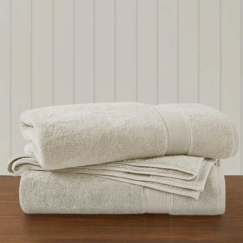 Madison Park Signature 800GSM 100% Cotton Luxurious Bath Towel Set Highly Absorbent, Quick Dry, Hotel & Spa Quality for Bathroom, Bath Sheet 34" x 68", Natural 2 Piece - Image 1