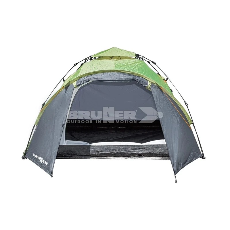 Brunner Blitz 3 Automatic Dome Tent for 3 People, Polyester, Dark Grey/Green