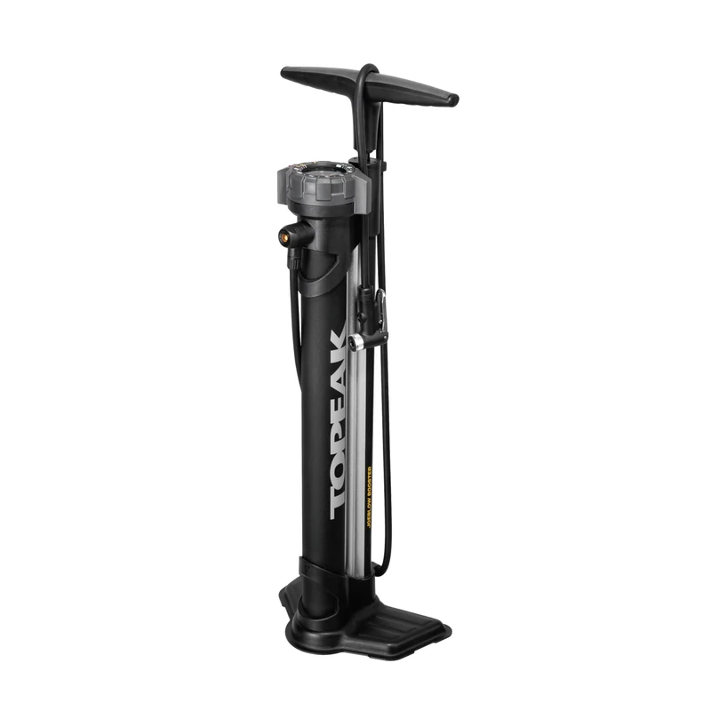 Topeak JoeBlow Booster Floor Pump - 160psi / 11bar, SmartHead DX3, Black/Gray