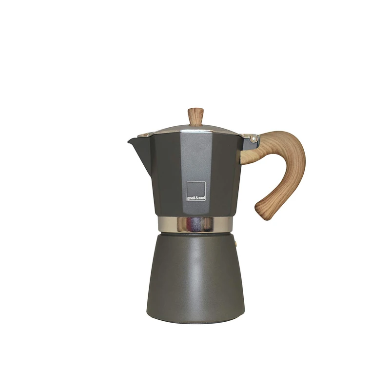 Gnali & Zani VEZ003/IND/GREY Espresso Maker Aluminium, 3 cups