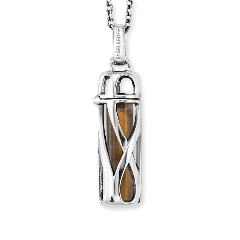 Angel Whisperer Healing Stone 32012667 Women's Necklace 925 Silver Coloured Stone, S, Sterling Silver, Low eye