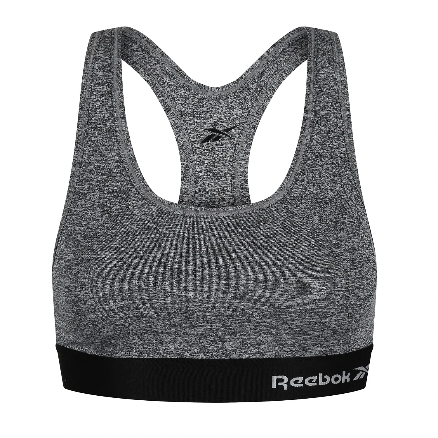 Reebok Women's Sports Bra | Supportive, Comfortable Padded Sports Bra | Wireless, Low Impact and Breathable Sports Bras | Women Activewear Grey Marl