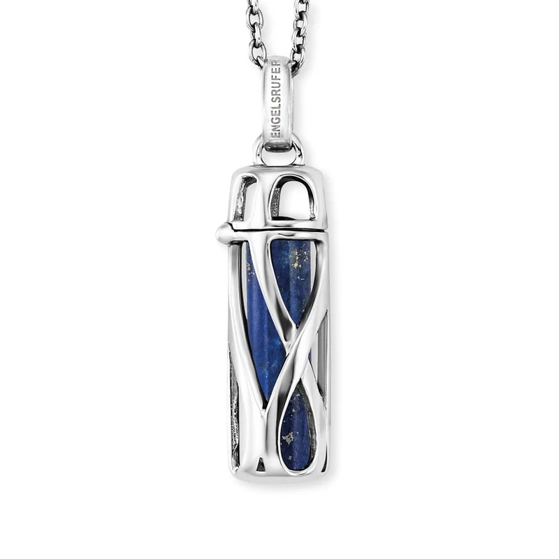 Engelsrufer Angel Whisperer, Women’s Sterling Silver Other form Lapis Lazuli Chain Necklace, Silver, Länge: 50 cm - ERN-HEAL-LP-S