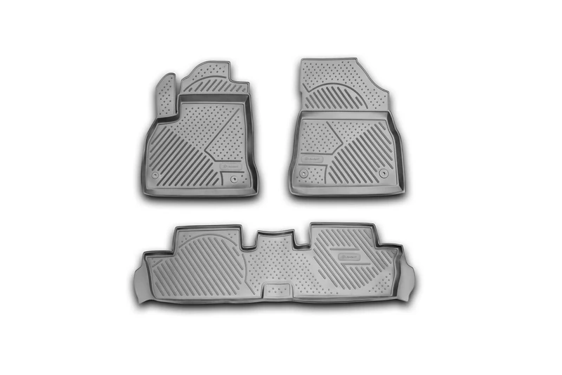 Element 3D Rubber Mat Set Suitable for Peugeot 3008 | Mk1 I | 2009-2016 | 100% Car Floor Mats, Robust Universal Car Floor Mats, Rubber Mats Car