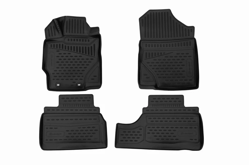 Element EXP.ELEMENT3D01869210k Premium Anti-Slip Rubber Car Floor Mats for Toyota Yaris Year 12-20 Black
