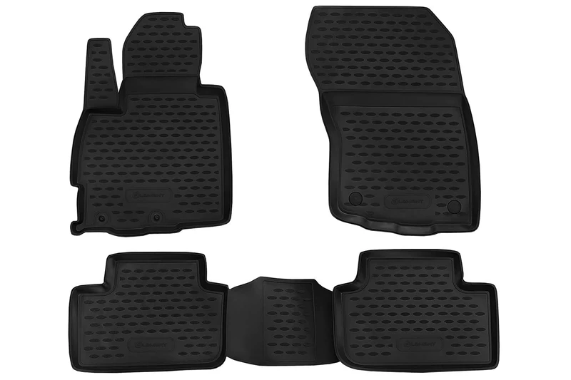 Element EXP.NLC.35.25.210k Custom Fit Premium Anti-Slip Rubber Car Mats Floor Mats for Mitsubishi ASX III 2010->, Black, Fit