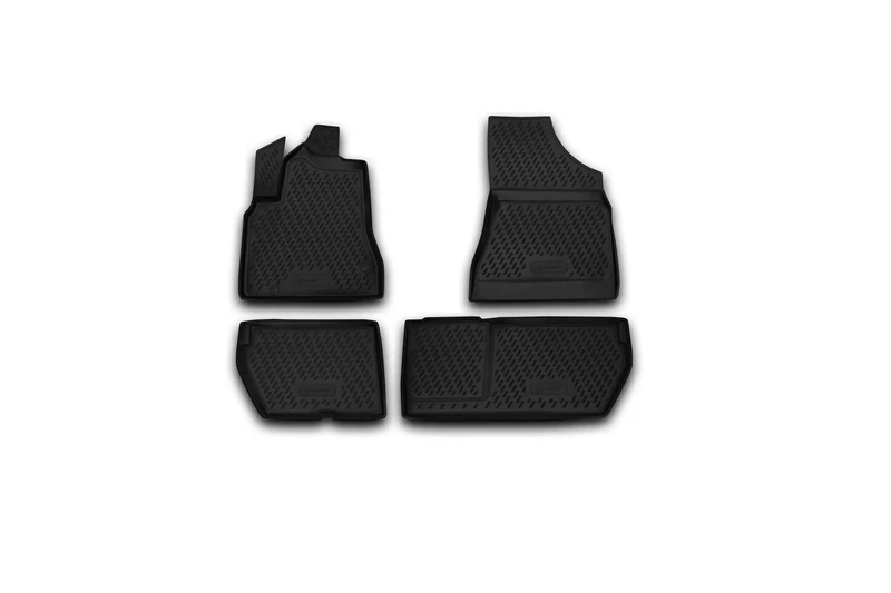 Element EXP.CARPGT00021 Custom-Fit Premium Non-Slip Rubber Floor Mats Peugeot Partner VIP Black