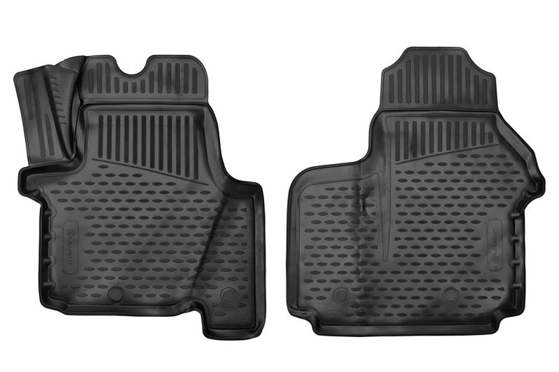 Element EXP.ELEMENT3D01943210k.F Premium Anti-Slip Rubber Floor Mats for Dacia Trafic Year 14-20 Black