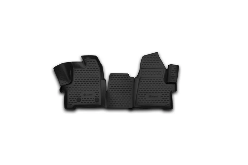 Element EXP.NLC.3D.16.53.210kf 3D Custom Fit Premium Anti-Slip Rubber Mats Floor Mats Ford Tourneo Transit Custom 1+2 Seats 2013-2017 2-Piece Black Fit