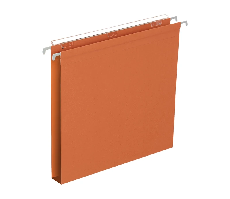 Elba 400126767 Suspension Folder for Drawer, 33 Wheelbase, U Bottom, 30 mm, External Format 38 x 25, Orange, Pack of 25
