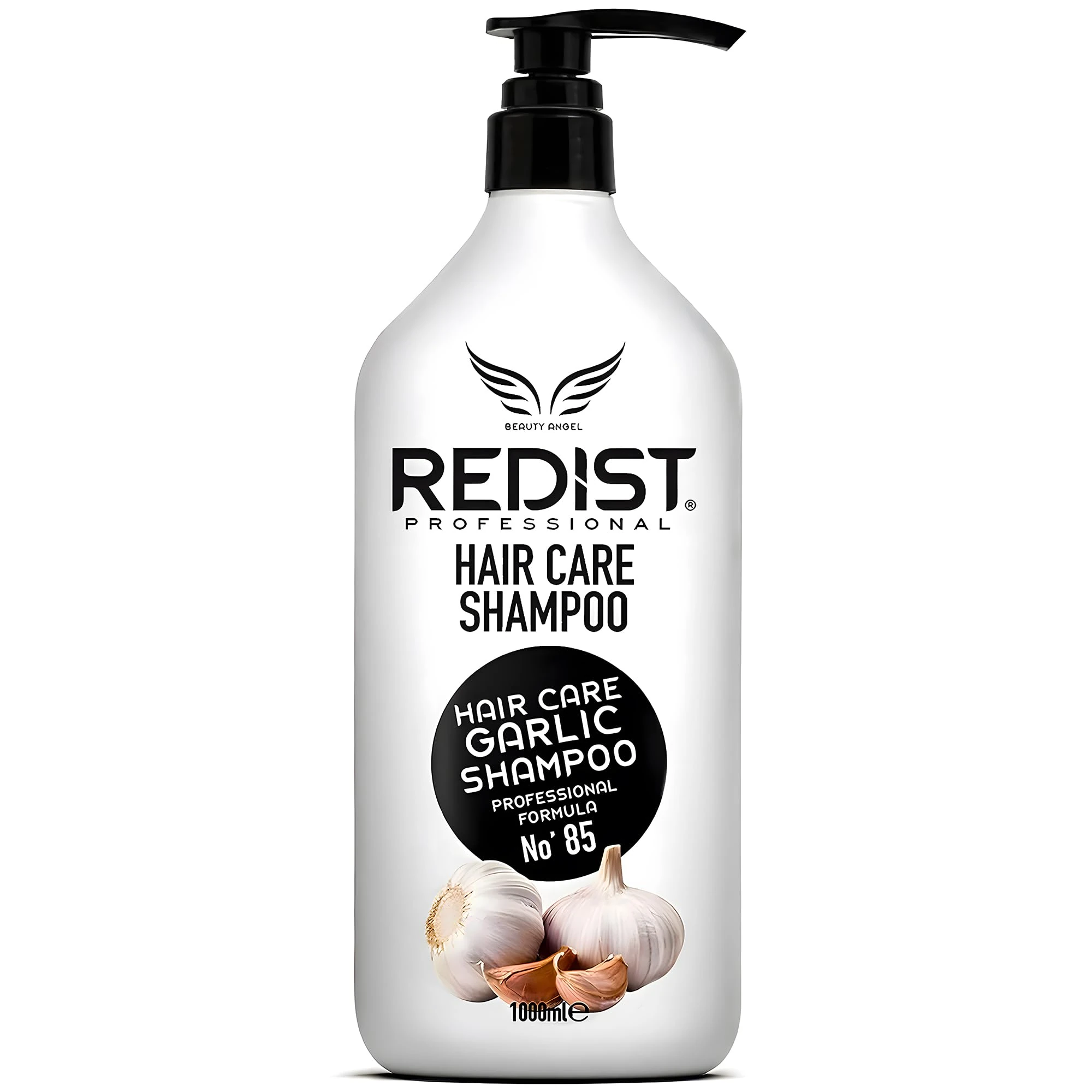 Redist Garlic Hair Shampoo 1000ml | Prevents Hair Loss, Strengthens and Nourishes Hair | For Fragile Dry Damaged Hair | Natural Ingredients | Floral Scent | For Men and Women Shampoo