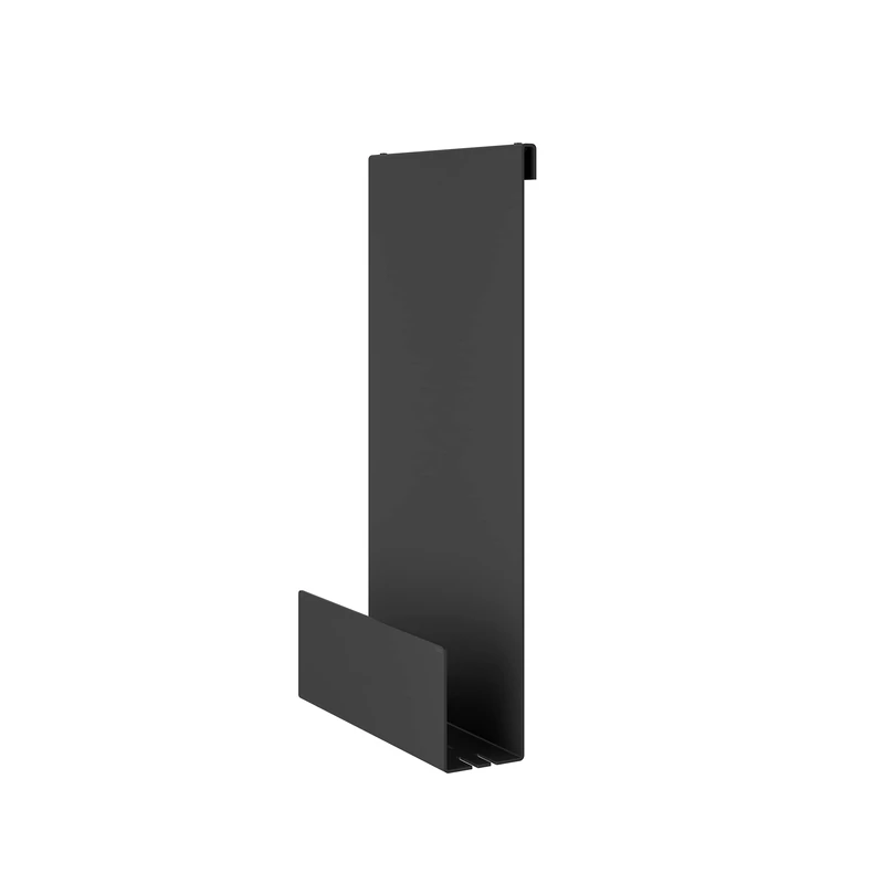 Keuco Aluminium Shower Caddy with Removable Basket, Towel Hook and Drain Slots, 32 x 60 x 12 cm, for Hanging in the Shower, Black