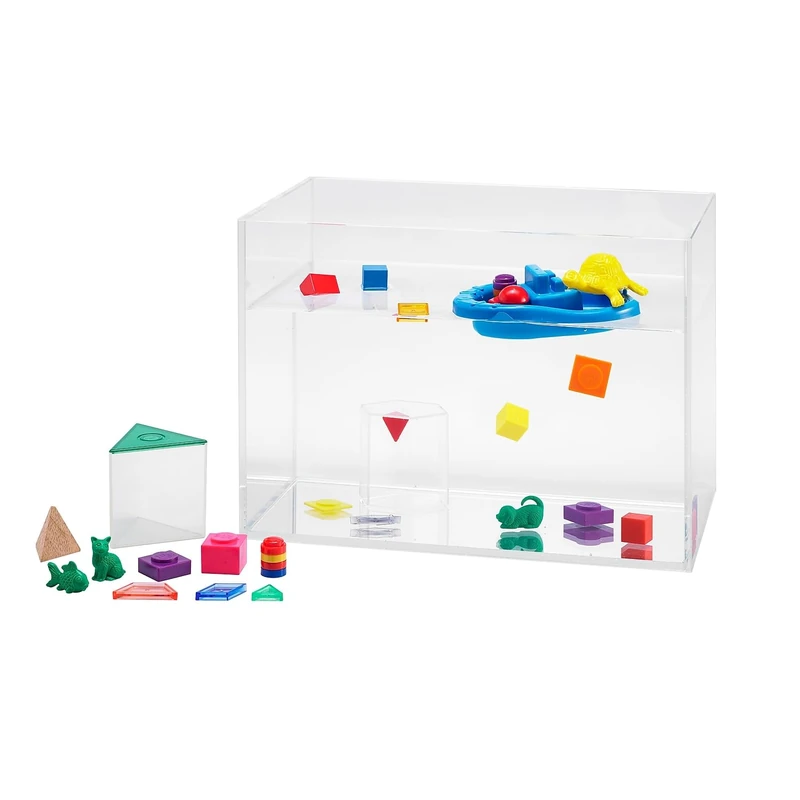 edxeducation Float or Sink Fun | 78-Piece Set | 10 Types of Manipulatives | Early Science Educational Toys | Observe Weight, Volume, Density and More