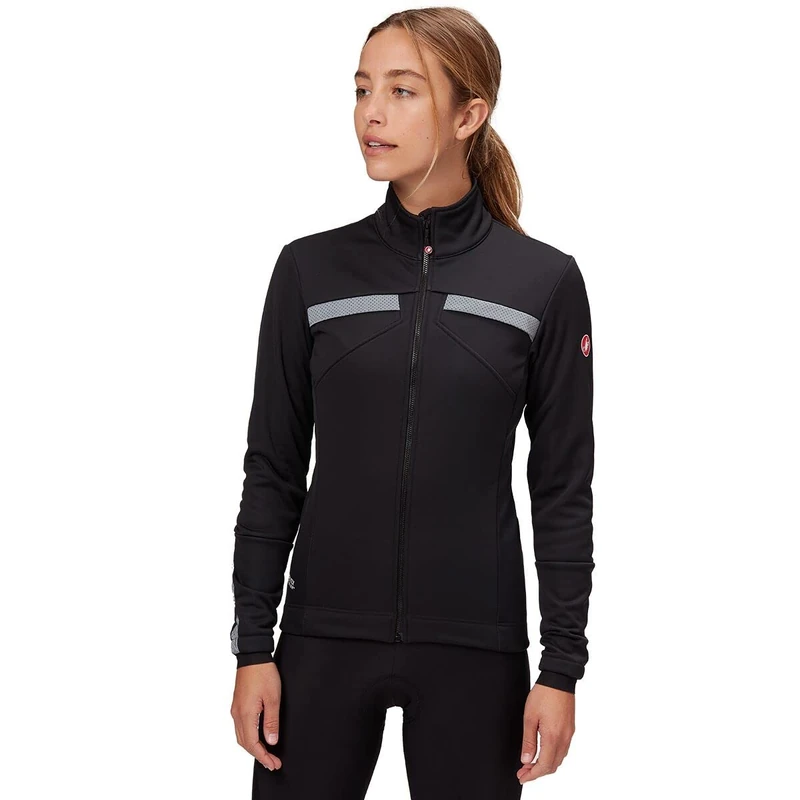 Castelli Dinamica Women's Sports Jacket, Light Black, M