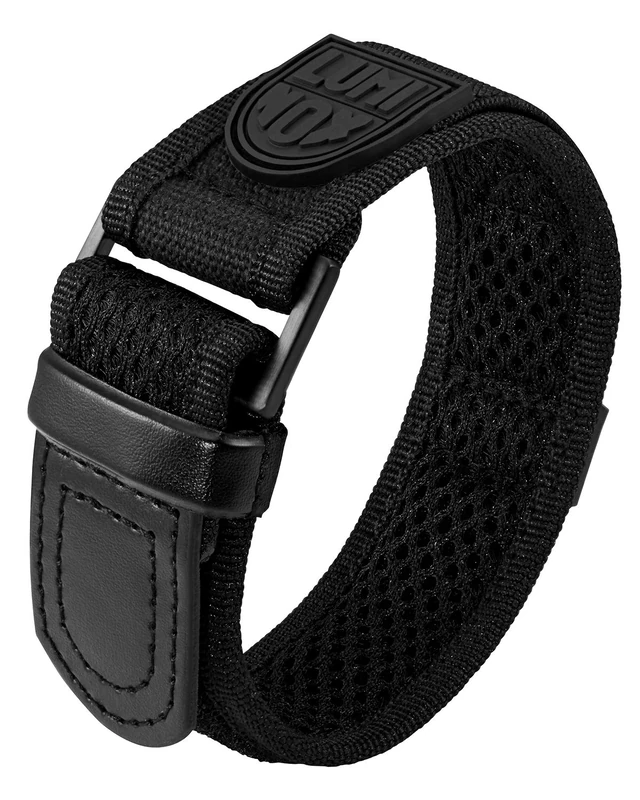 Luminox Genuine Watch Band Replacement Strap 19mm 20mm 22mm 23mm 24mm Mens Watch Bands for Men Rubber Nylon Canvas Various Variations and Colours, black/silver, For Luminox Series: 3000, For Luminox