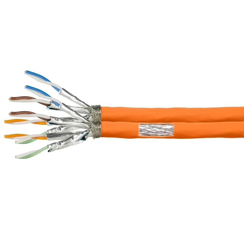Logilink Professional CPV0063 - CAT 7 1000 MHz LSZH (Low Smoke Zero Halogen) Network Installation Cable with Fire Protection Class: Dca, AWG23 S/FTP, 100 m Duplex, Orange