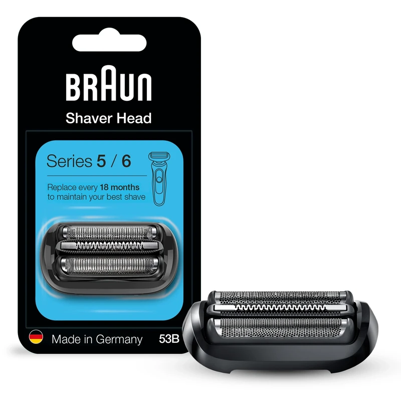 Braun Series 5 and 6 New Generation Electric Shaver Replacement Head - 53B - Compatible with Razors 5020s, 5018s, 5050cs, 6020s, 6075cc, 6072cc
