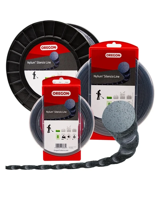 Oregon Round 2.7mm Strimmer Line with Aluminium Particles, Tackles Long Grass, Weeds & Thick Vegetation, Professional Heavy Duty Strimmer Wire, Fits Most Standard Models, 2.7 mm x 280 m (800018)