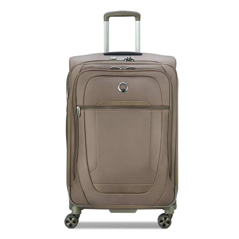 DELSEY PARIS - HELIUM DLX - Soft expandable cabin suitcase - 55x35x28 cm - 42 liters - S - Moka