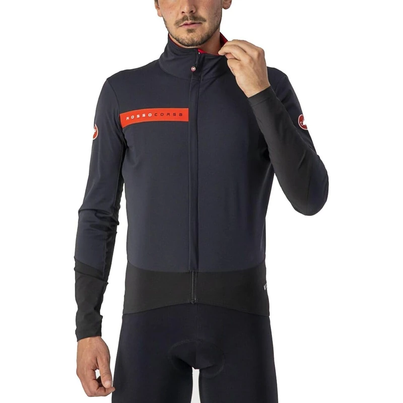 CASTELLI 4520505-085 BETA RoS JACKET Jacket Men's LIGHT BLACK/RED Size L