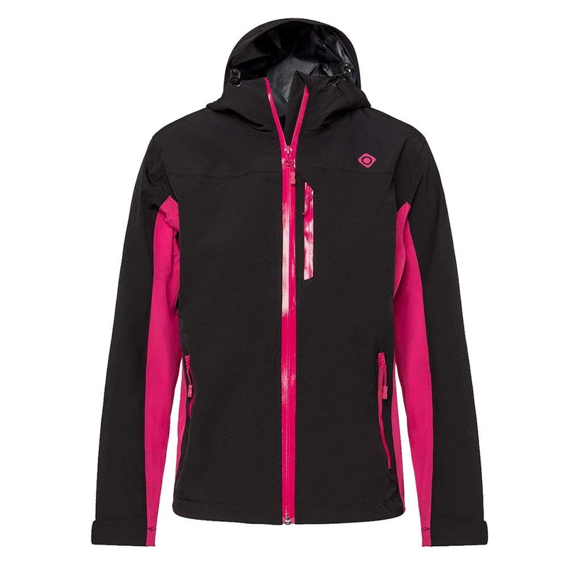 Izas Dahlia Women's Waterproof Jacket, womens, 8434076620435, Black/Fuchsia, S