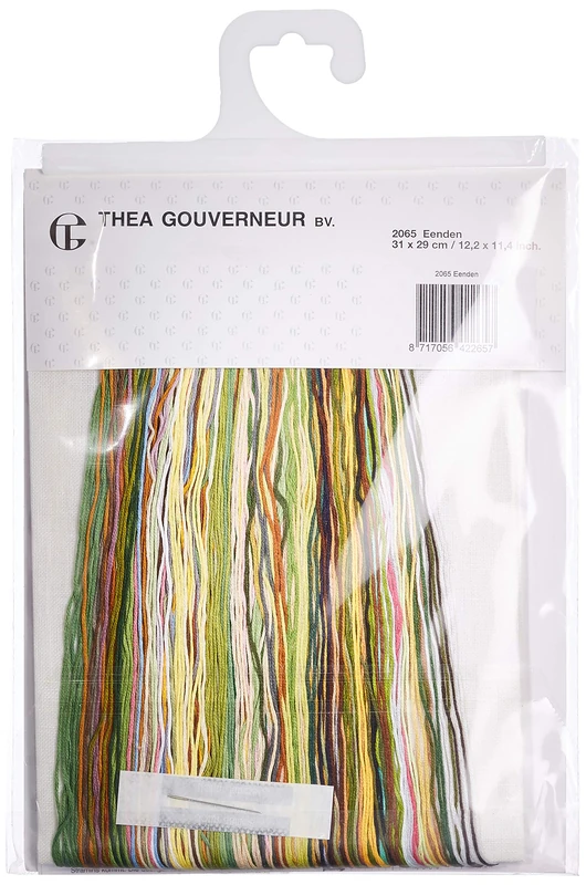 Thea Gouverneur Cross Stitch Kit, Canvas, Multi-Colour, 31x29cm
