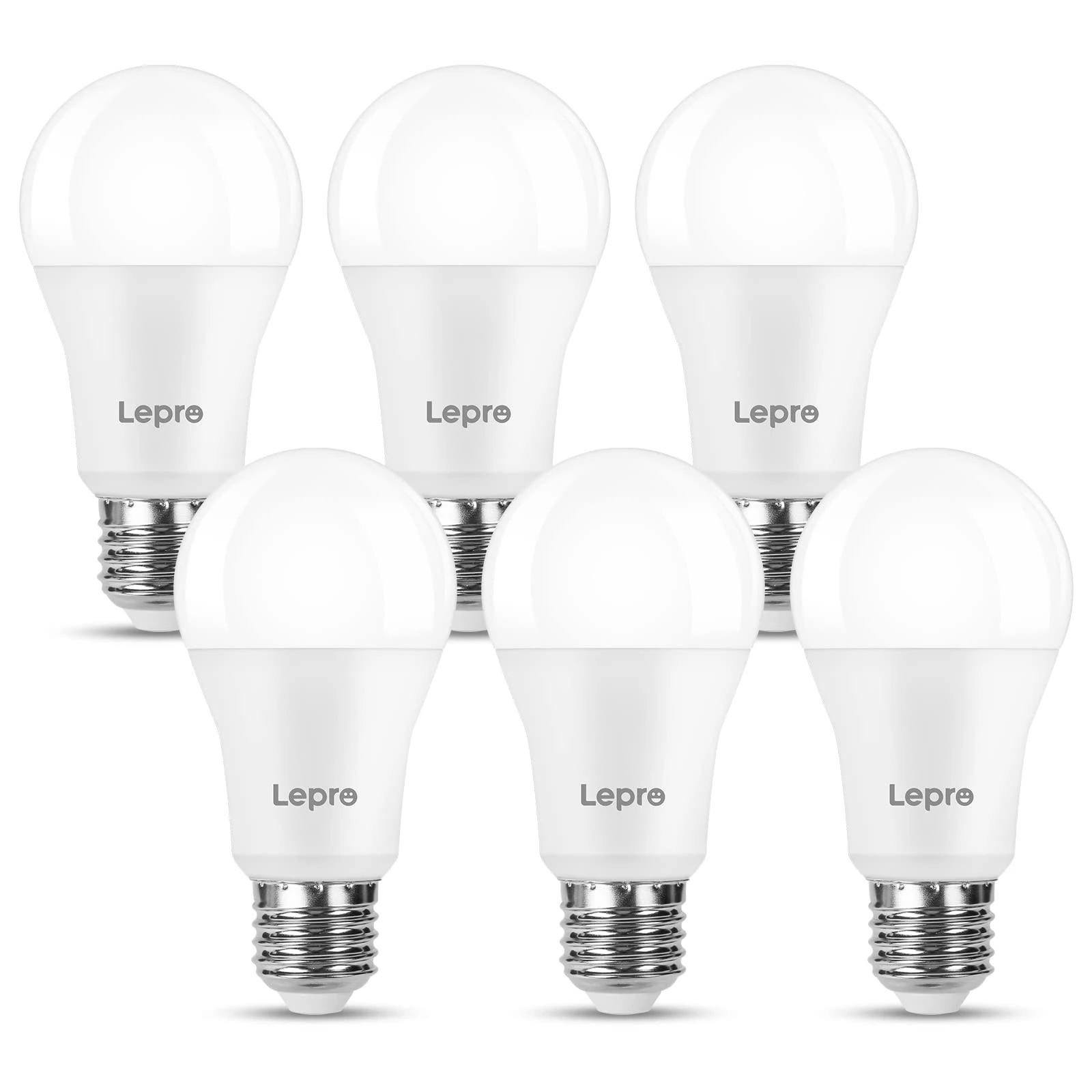 Lepro E27 Screw Bulbs 100W Equivalent, Warm White 2700K E27 LED Bulb, 13W 1520LM Edison Screw LED Light Bulb Super Bright, Energy Saving Light Bulbs, Non Dimmable, Pack of 6