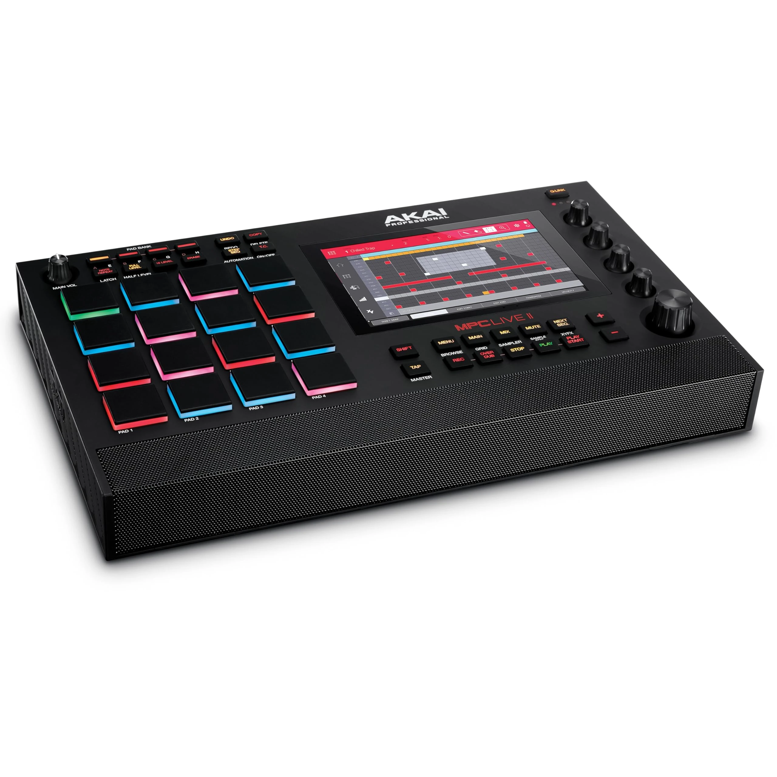 Akai Professional MPC Live II – Battery Powered Drum Machine, Sampler and Beat Maker With Speakers, Drum Pads, Synth Engines, Touch Display, and Native Instruments Integration