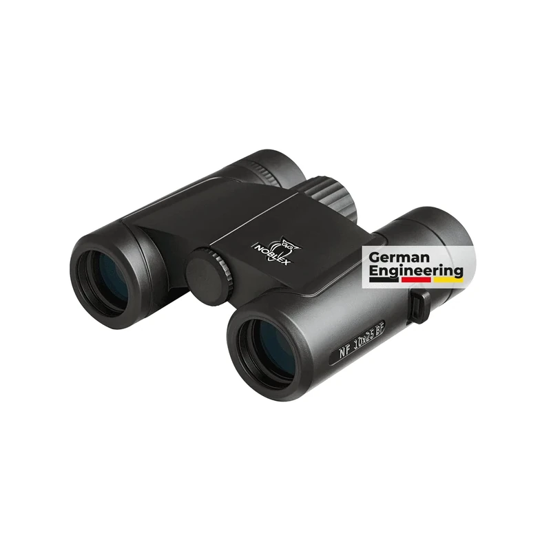 NOBLEX Binoculars NF 10x25 Inception Binoculars for Adults for Hunting, Bird Watching, Nature Watching or Hiking | Waterproof and Shockproof | Black