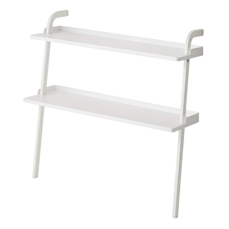 Yamazaki 5045 FRAME Kids Leaning Shoe Rack, white, Steel/ABS Resin/Silicone, Minimalist, 50 x 22 x 48 cm
