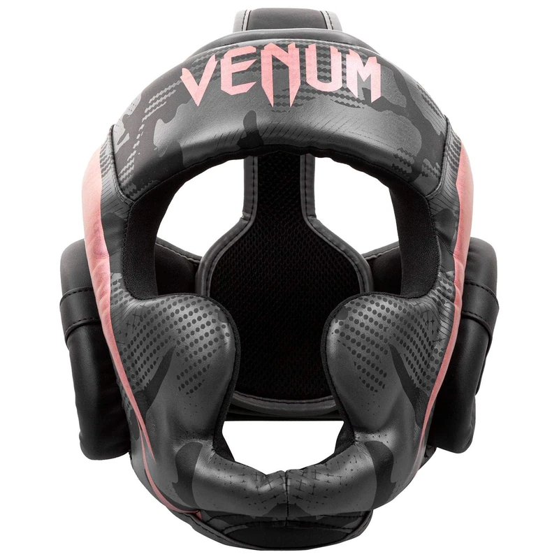 Venum, Elite Boxing Headgear, Men's, One Size, Black/Rose Gold