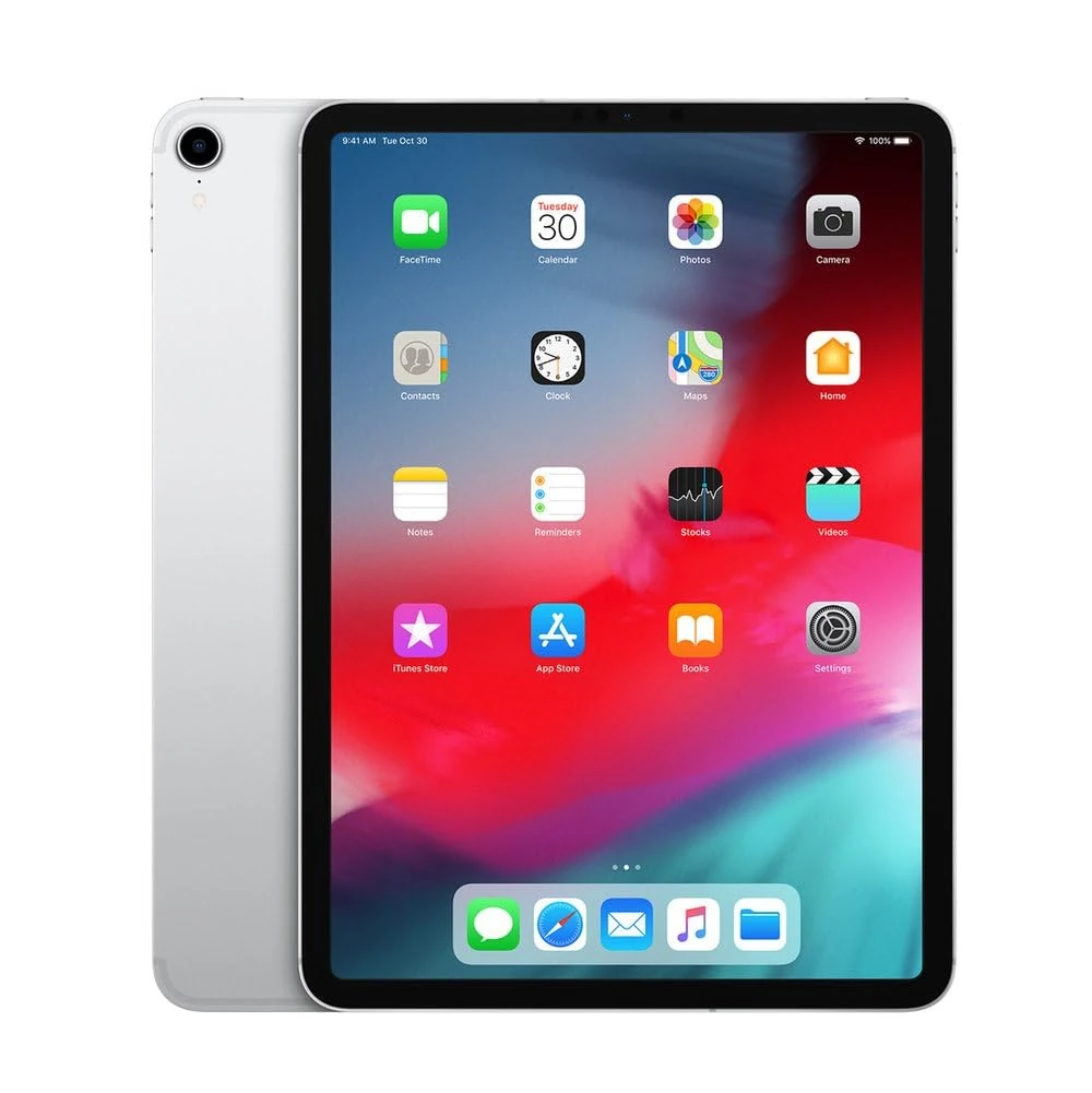 2018 Apple iPad Pro (11-inch, Wi-Fi + Cellular, 256GB) Silver (Renewed)