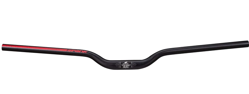 Spank Spoon 800, Rise 40 mm Unisex Adult Hanger, Black/Red, 800 mm