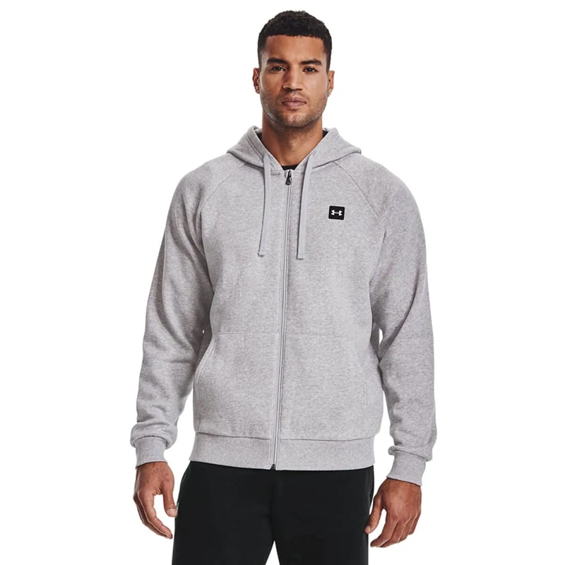 Under Armour Men's UA Rival Fleece FZ Hoodie, Cotton-Blend Fleece Zip Up Hoodie, Soft-Brushed Men's Fleece Hoodie with Full Zip