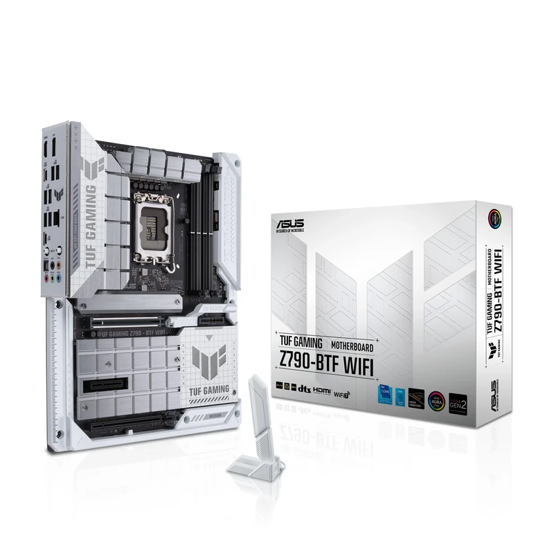 ASUS TUF Gaming Z790-BTF WiFi LGA 1700 ATX Motherboard (16+1+1 Power Stages, PCIe 5.0, DDR5, Four M.2 Slots, WiFi 7 and 2.5GB Ethernet, 10Gbps Front USB, SATA 6Gbps, Thunderbolt 4)