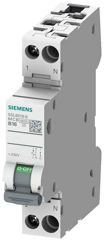Siemens 5SL6016-6 Circuit Breaker 230V 6kA 1+N
