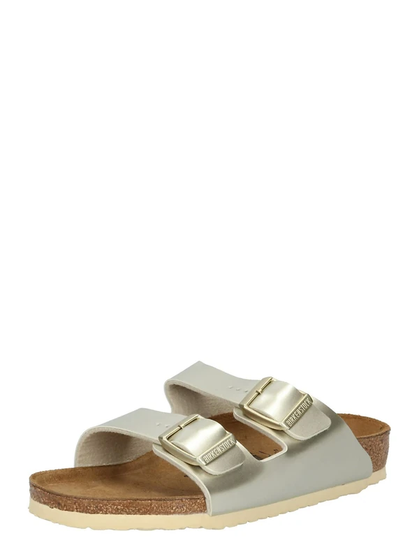 Birkenstock 1014841 Arizona Kids electric metallic gold, Birko Flor Men Gold UK 10
