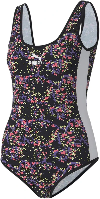 Puma - Womens AOP Body, Large, Puma Black/Multi AOP