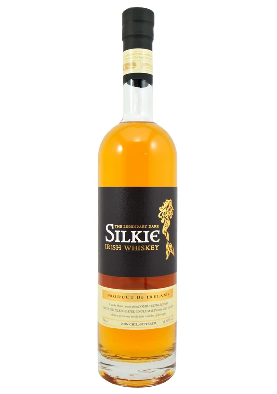 Sliabh Liag The Legendary Dark Silkie Irish Whiskey 70 cl, 46% ABV - Fresh Apple Pipe Tobacco Smoky Malt Peanut Butter - Matured in Sherry Casks - Distilled in Donegal