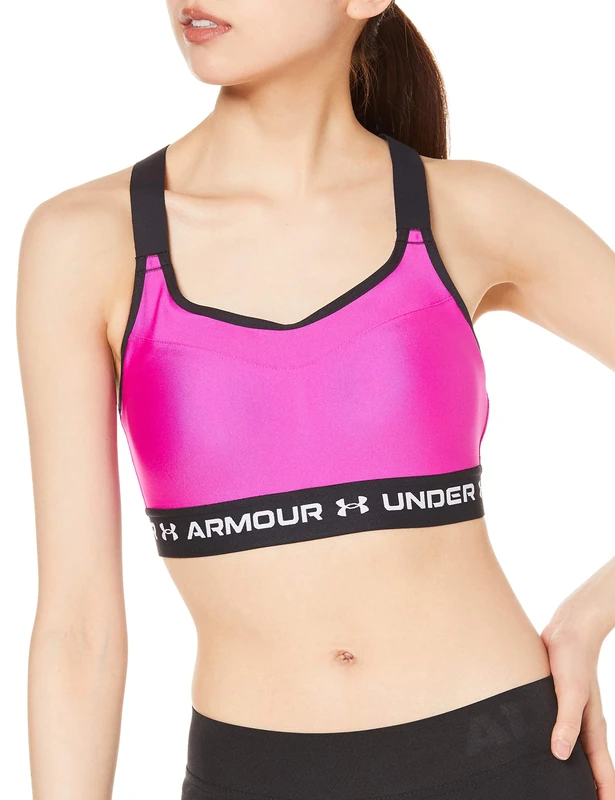 Under Armour Womens High Crossback Bra Sleeveless Pink 32A