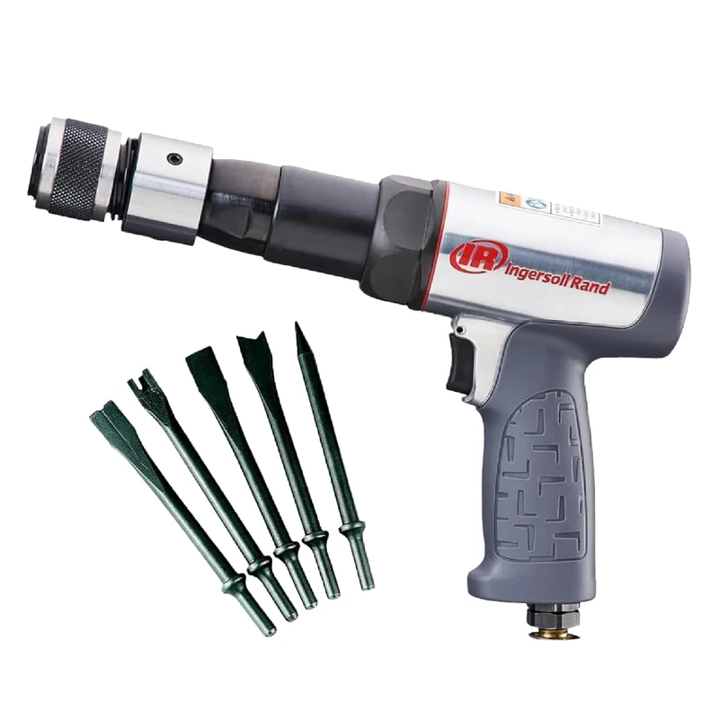 Ingersoll Rand Air Hammer Set 119MAXK, with Long Hexagonal Shank and Case, Pneumatic Hammer for Motor Vehicles and Workshop Trolleys Powered by Air