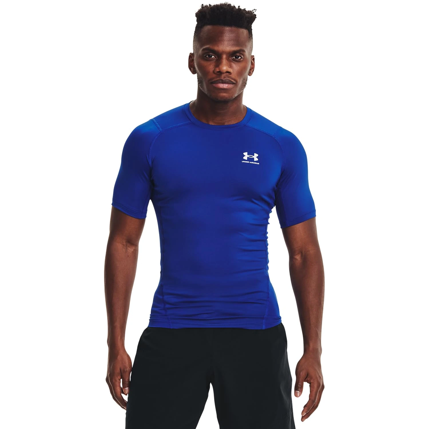 Under Armour Mens UA HG Armour Comp SS, short-sleeved sports t-shirt for men, comfortable and lightweight gym clothes for workouts