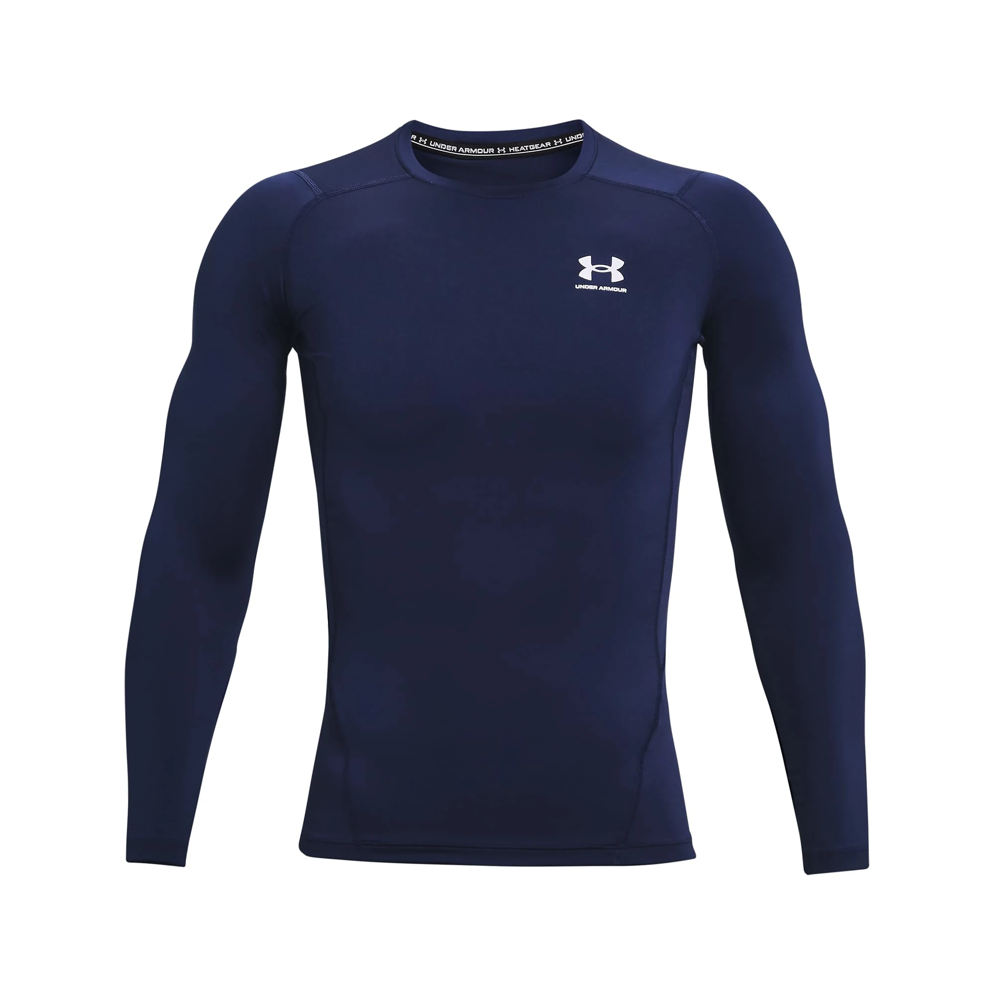 Under Armour UA HG Armour Comp LS - Long Sleeve - Tops - Midnight Navy/White - Size: XL
