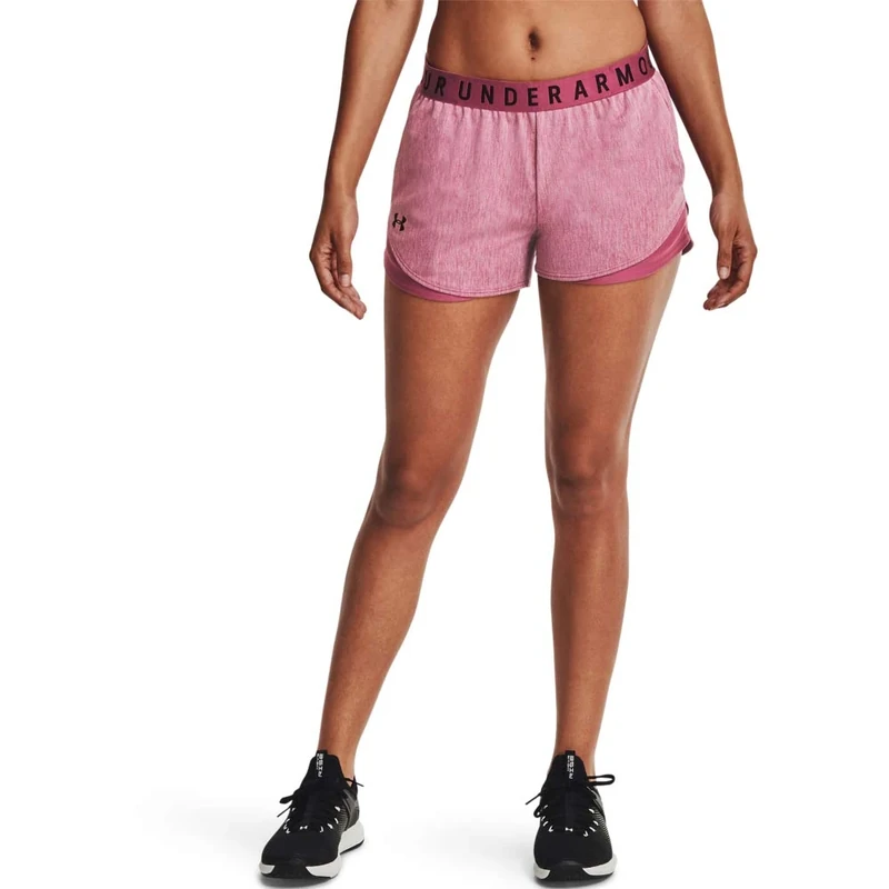 Under Armour Women's Play Up Short 3.0 - Twist , Pink Quartz (678)/Polaris Purple , XX-Small