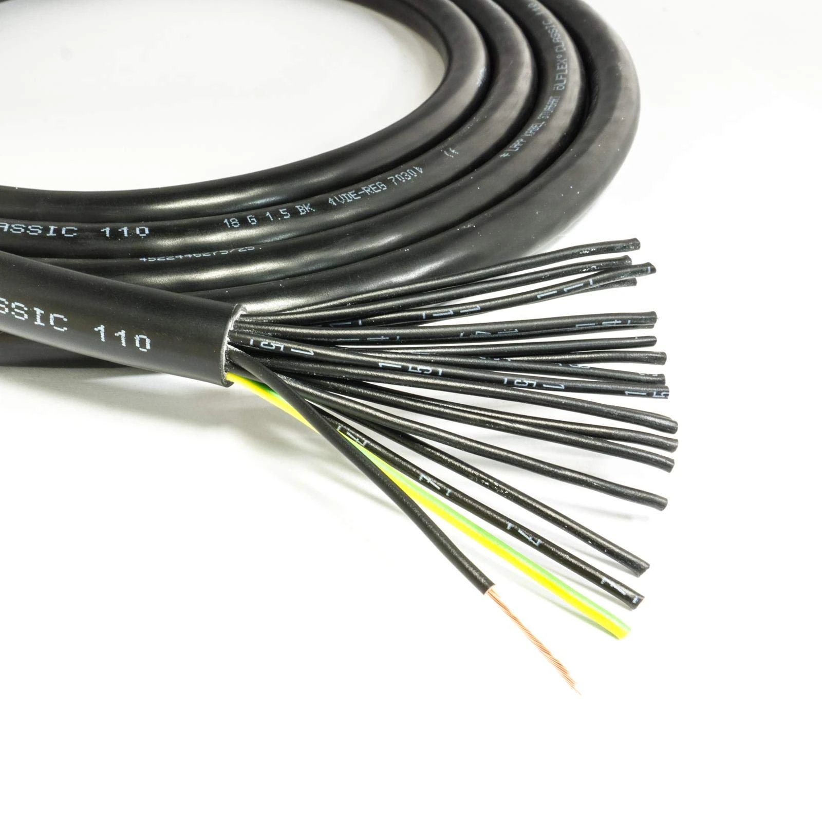 LAPP 18 Core Flexible Mains Cable. 18x1.5mm. Black. 20m