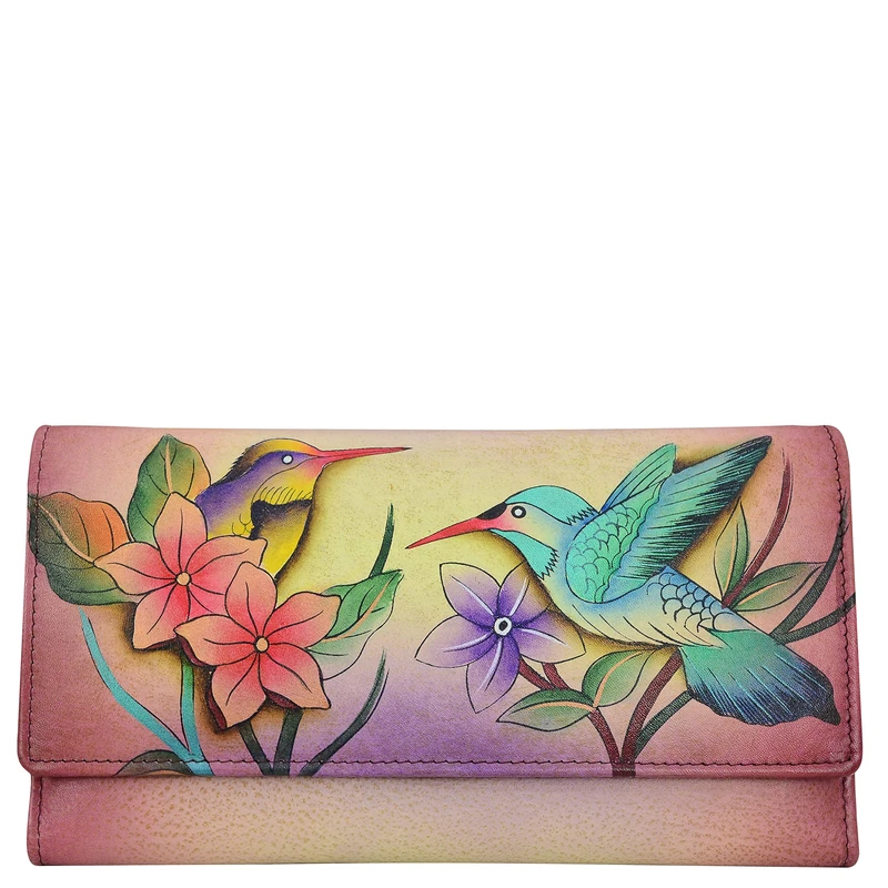 Anna by Anuschka Women's 1710 Ladies Wallet, Birds in Paradise, One Size