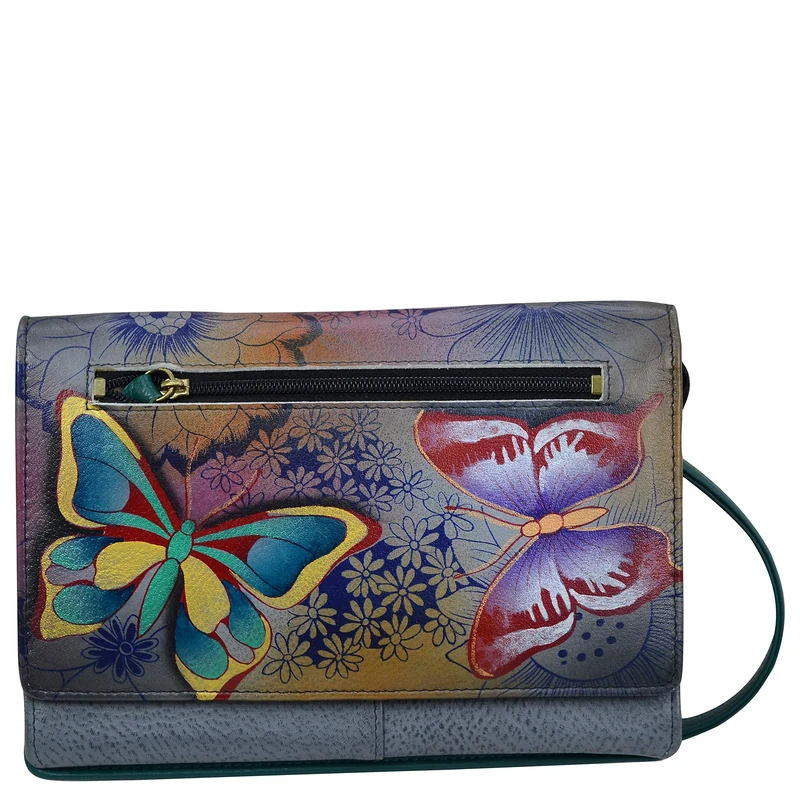 Anna by Anuschka Women's 1834 Ladies Wallet, Butterfly Paradise, One Size