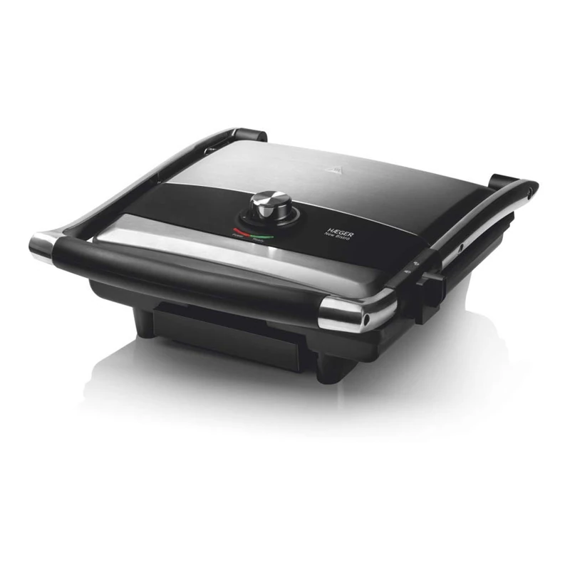 HAEGER New BISTRÔ Grill with 2000W – Variable Temperature Controller, Drip Tray and Cleaning Utensils, Ignition and Ready Indicator Lights, Removable Non-Stick Plates