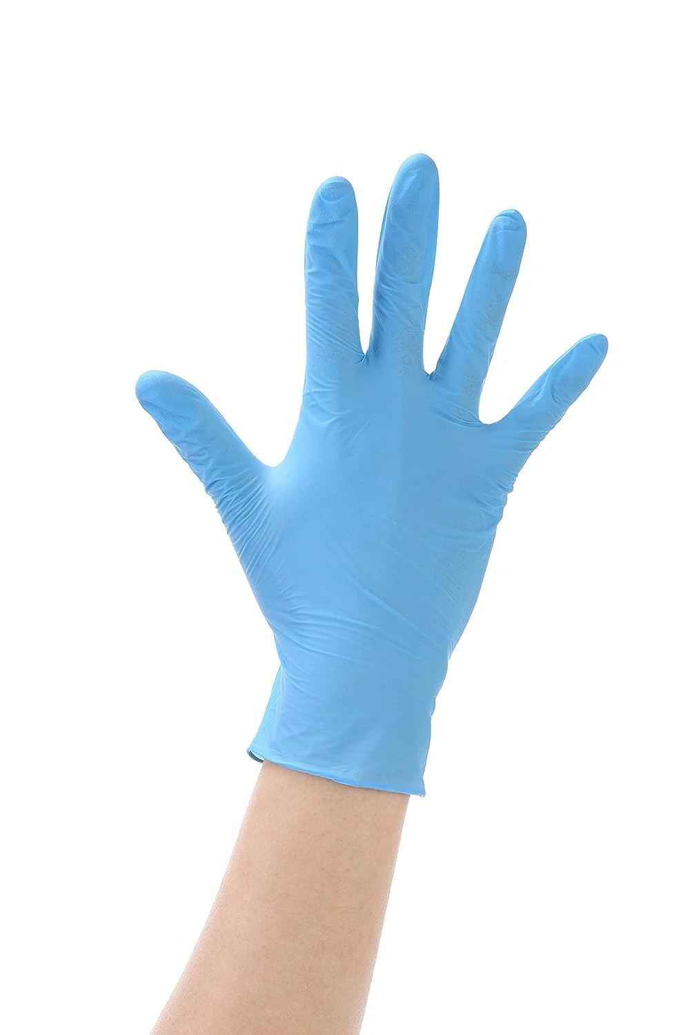 Ruiyang 100 x Blue Disposable Nitrile Examination Gloves Multipurpose,Mechanical, Industrial, Hair & Beauty, Janitorial, Multipurpose-Powder Free (Blue, M)