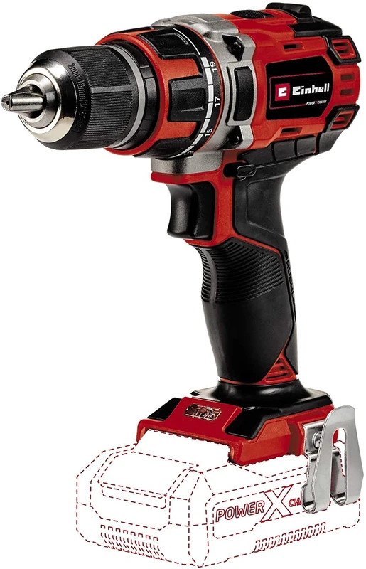 Einhell Professional Cordless Drill TP-CD 18/50 Li BL Solo Power X-Change (18 V, Brushless, 50 Nm, 13 mm Chuck, 2 Gears, 20 Torque Levels, Without Battery)